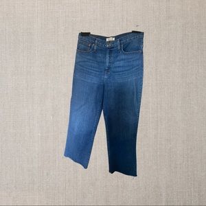 Madewell slim wide-leg crop Jean